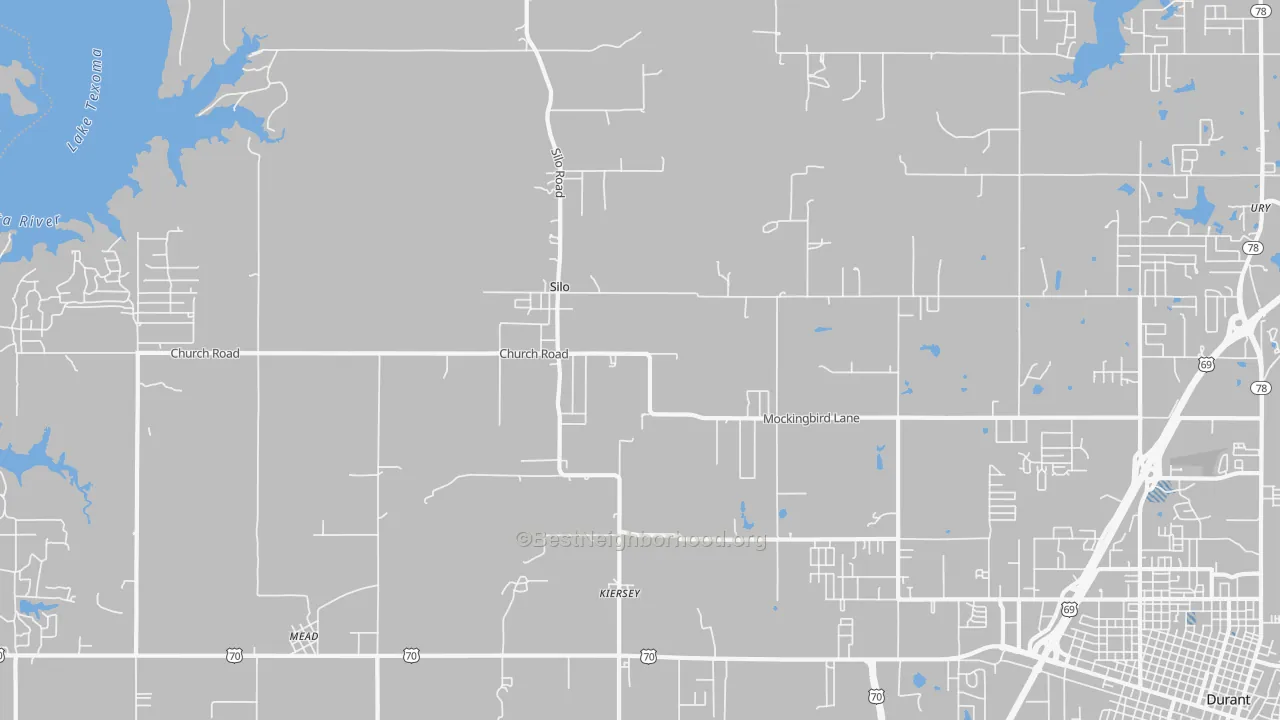 Transit Grade map of Silo, OK