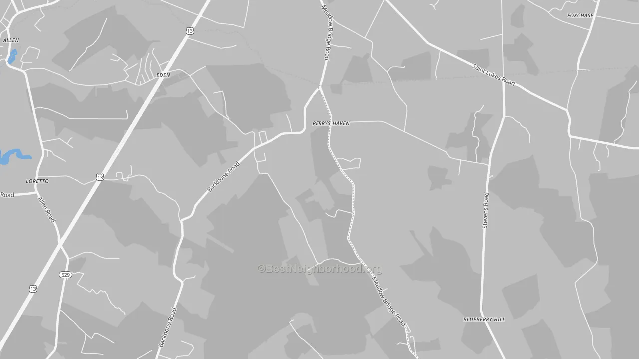 Transit Grade map of Siloam, MD