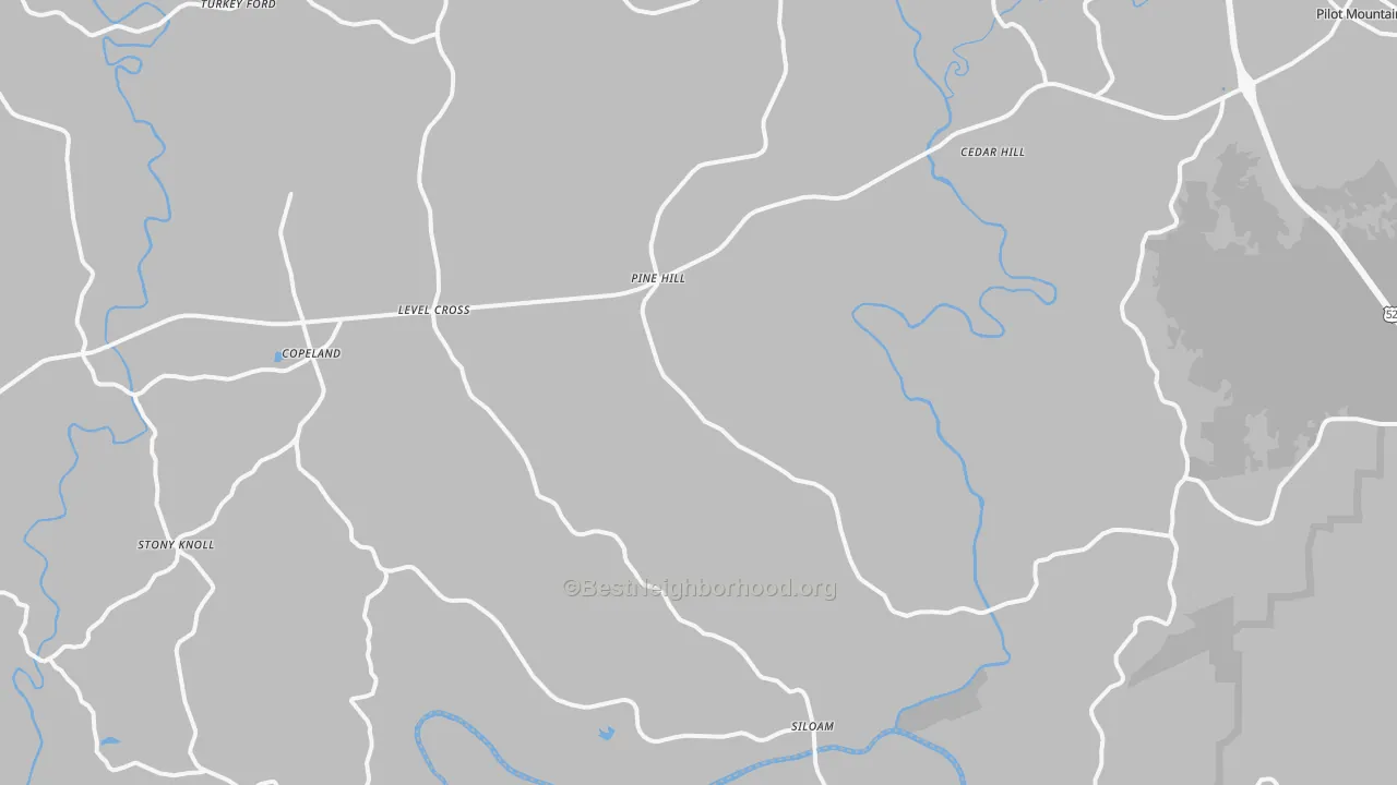 Transit Grade map of Siloam, NC