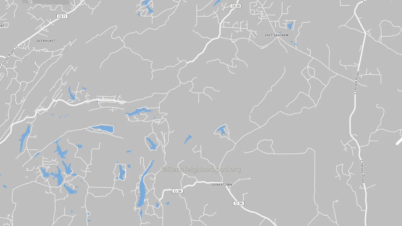Transit Grade map of Siluria, AL