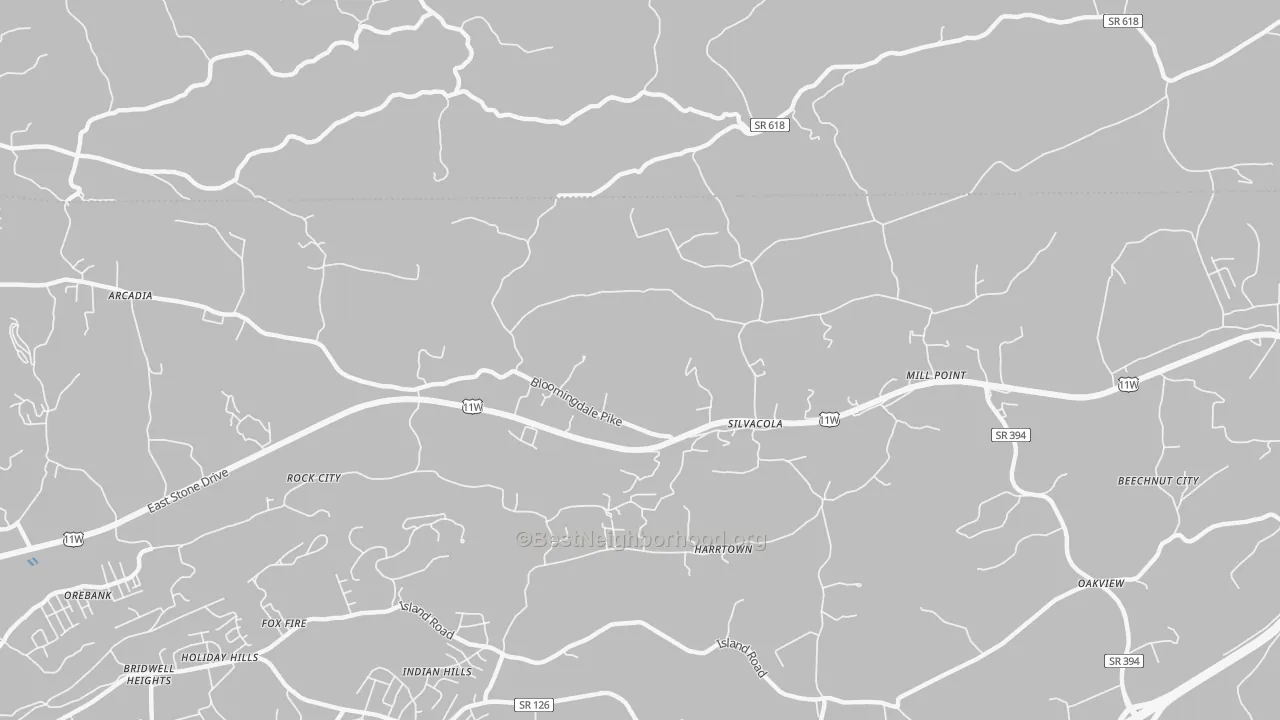 Transit Grade map of Silvacola, TN