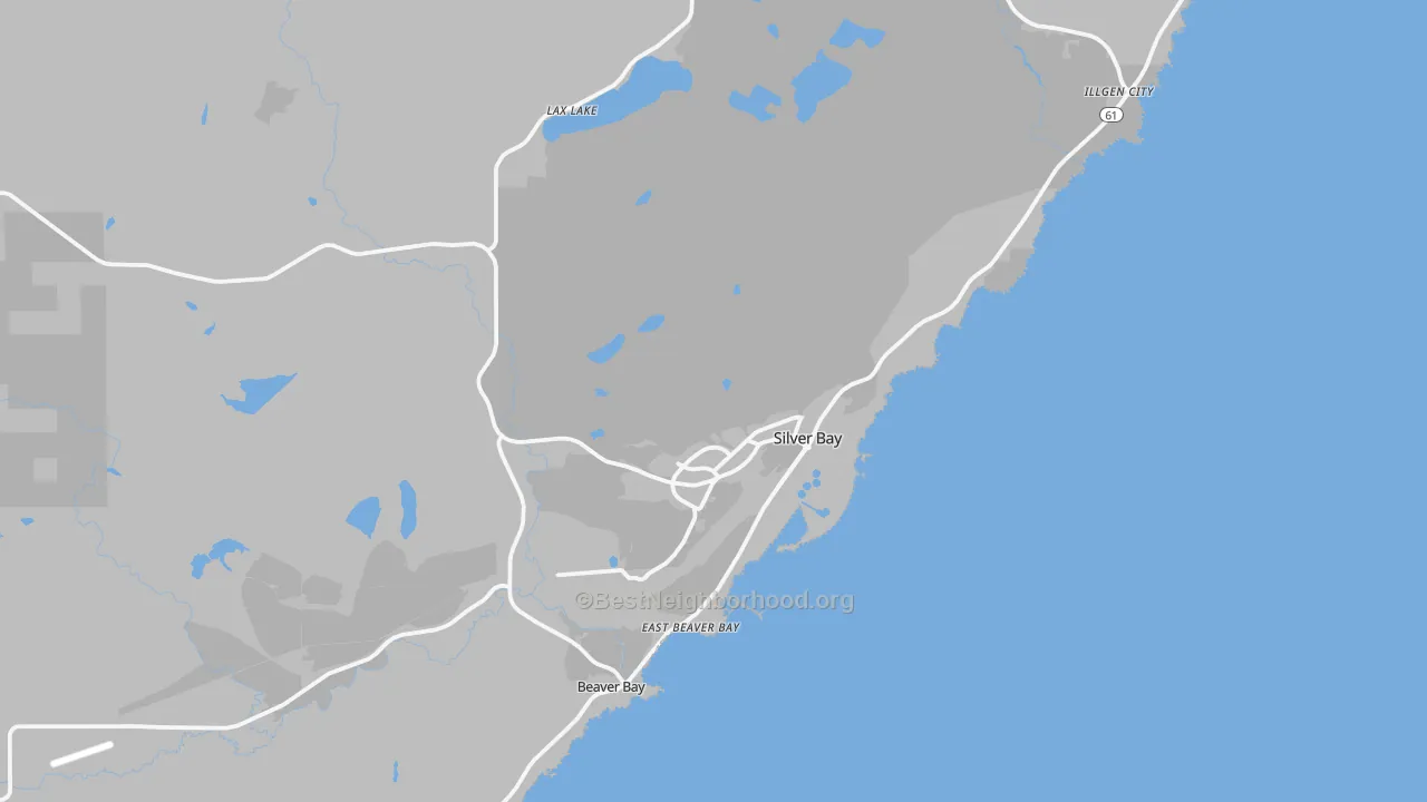 Transit Grade map of Silver Bay, MN