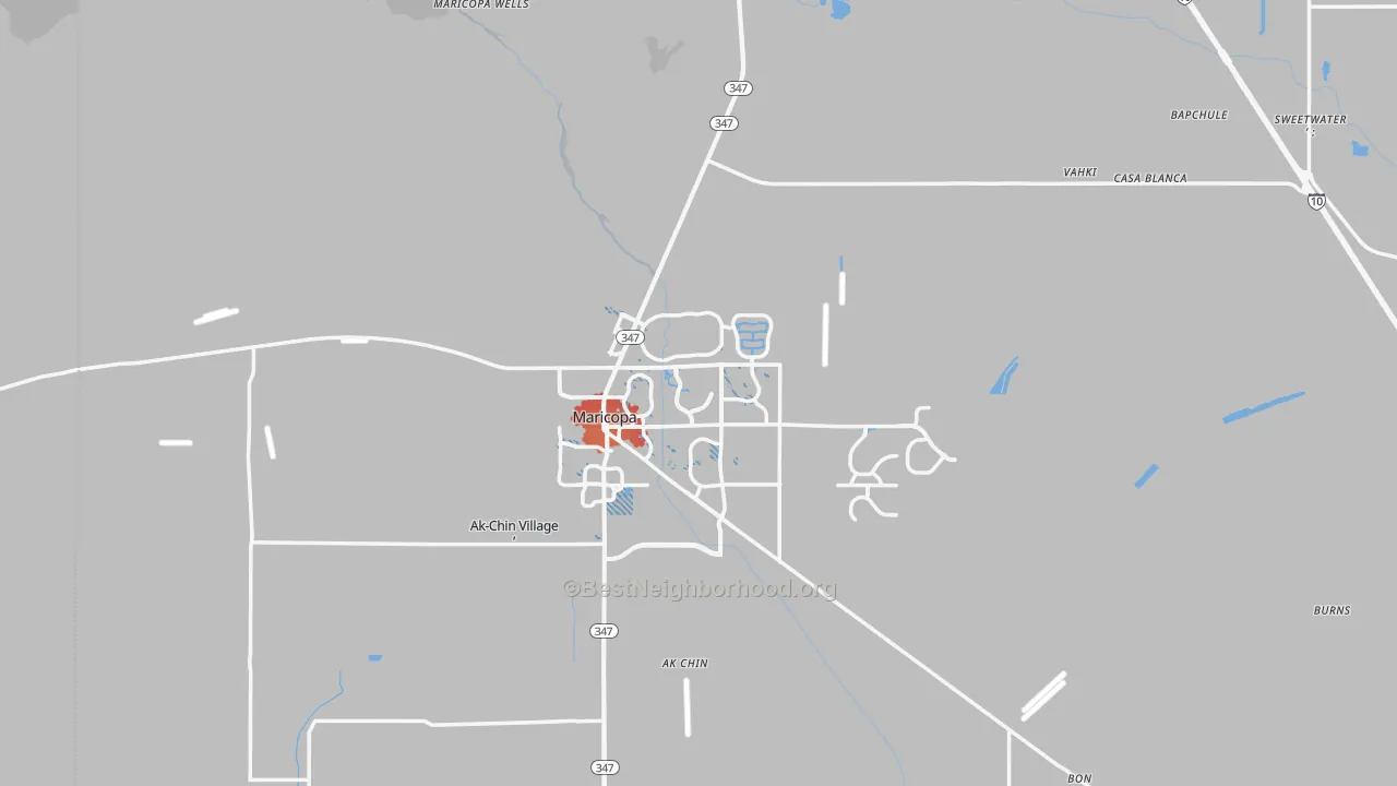 Transit Grade map of Silver Bell, AZ