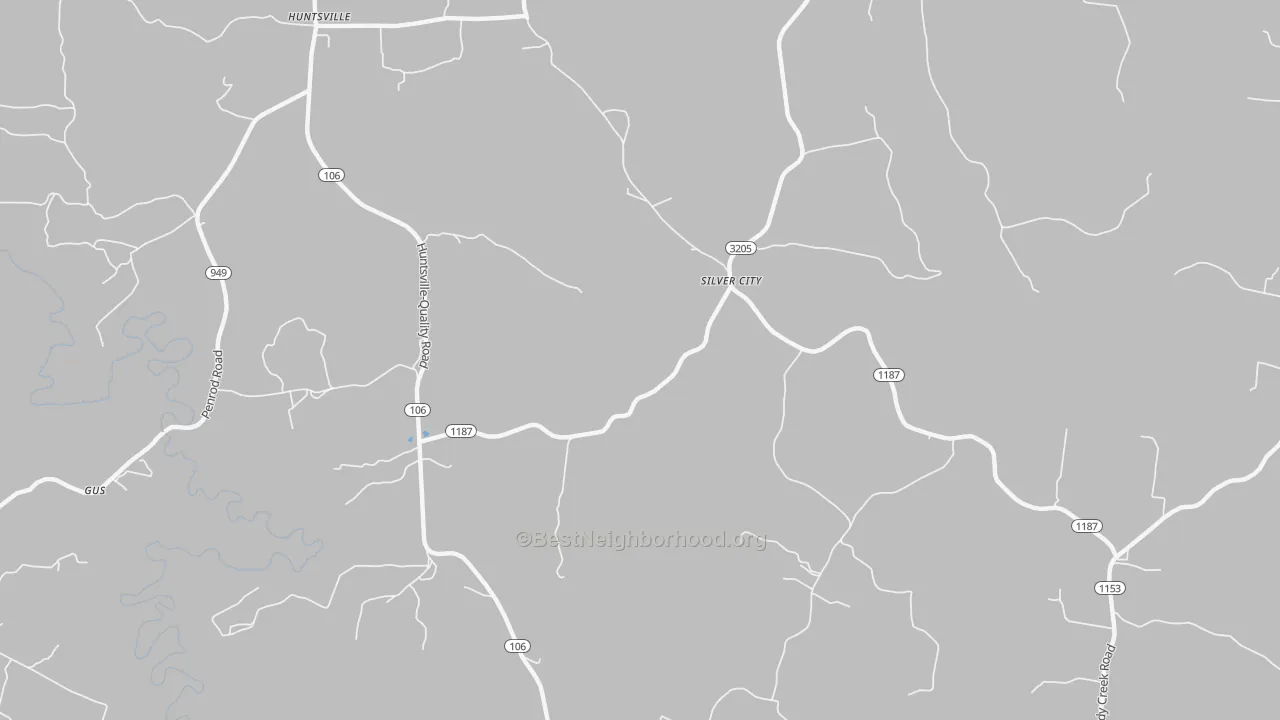 Transit Grade map of Silver City, KY