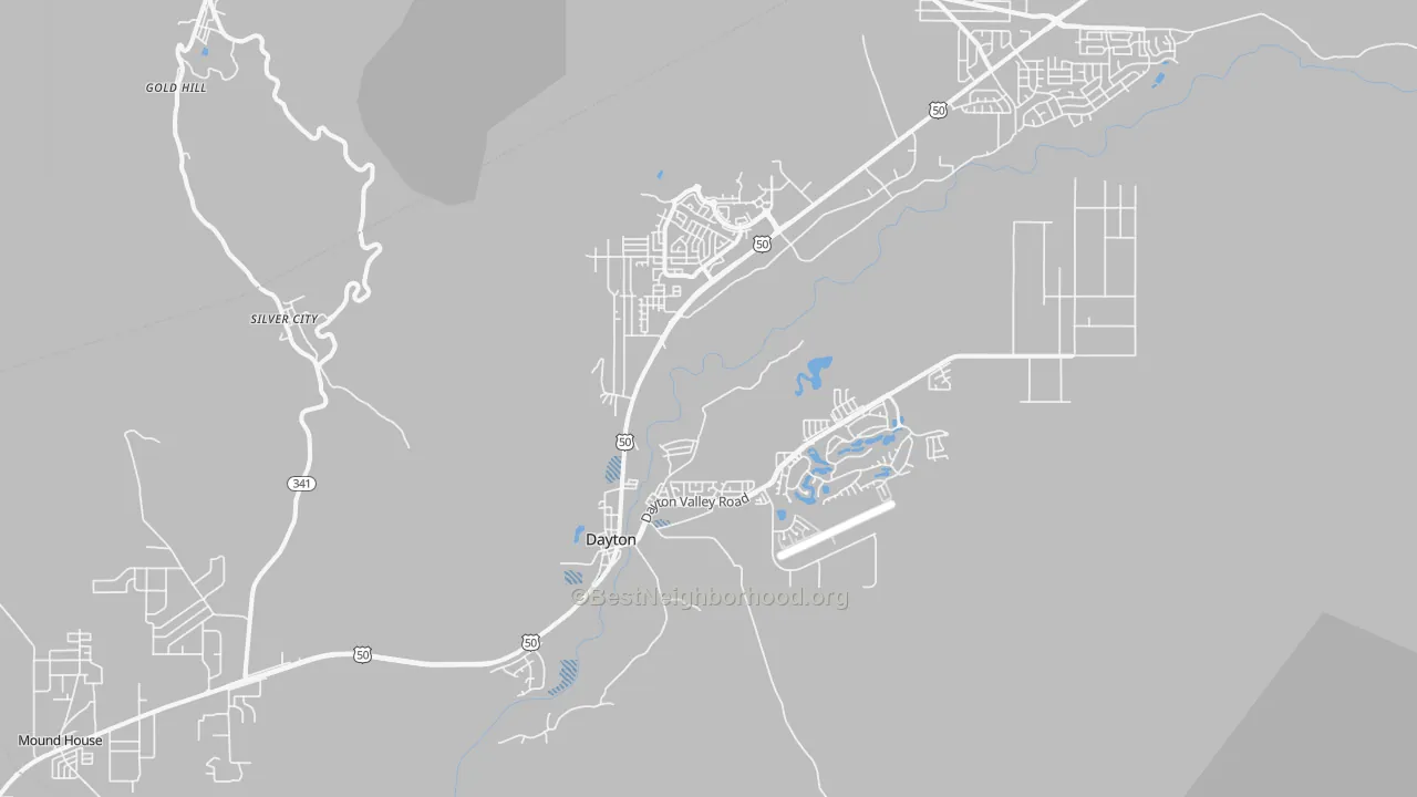 Transit Grade map of Silver City, NV