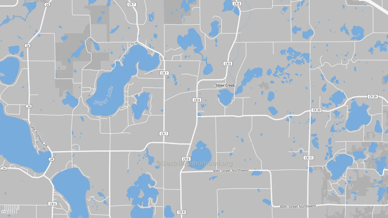Transit Grade map of Silver Creek, MN