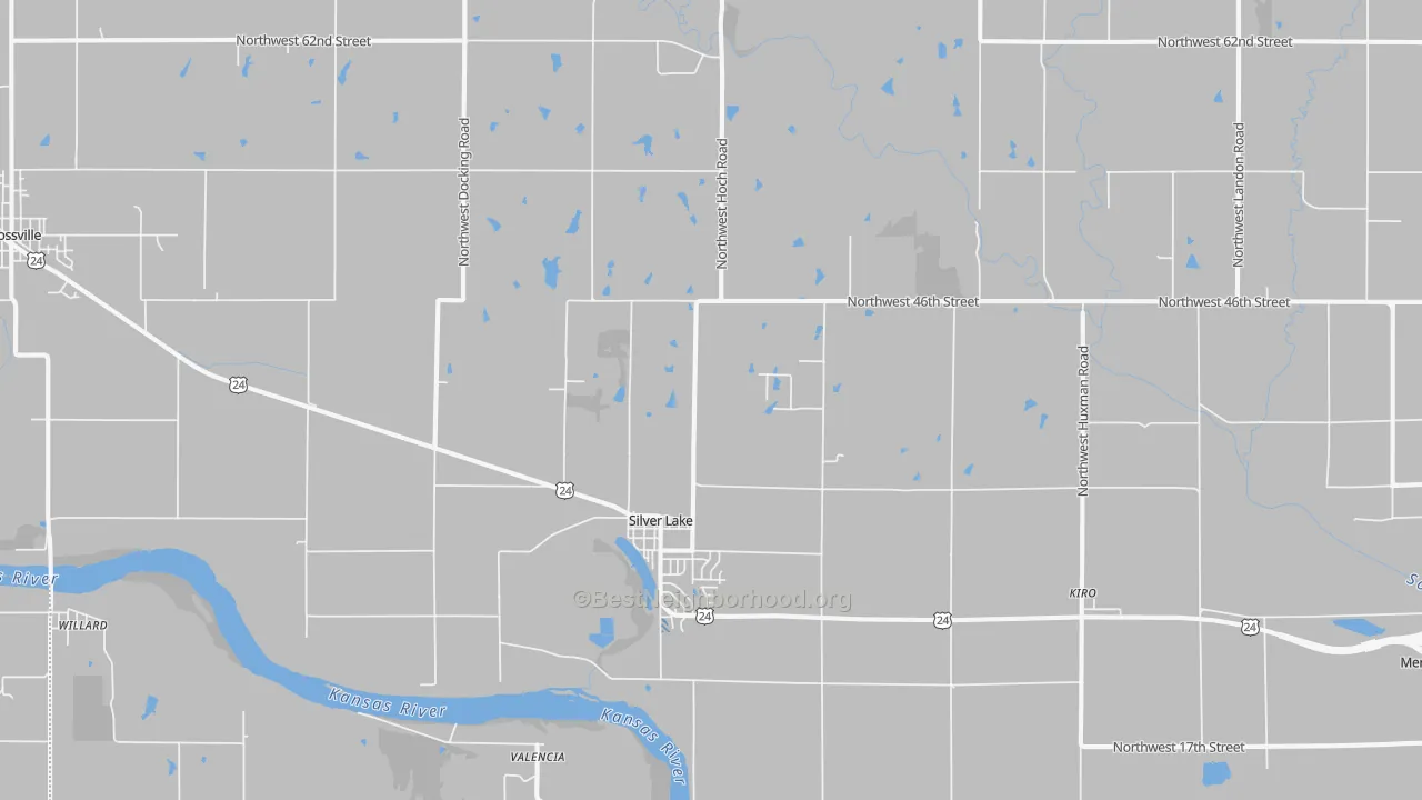 Transit Grade map of Silver Lake, KS