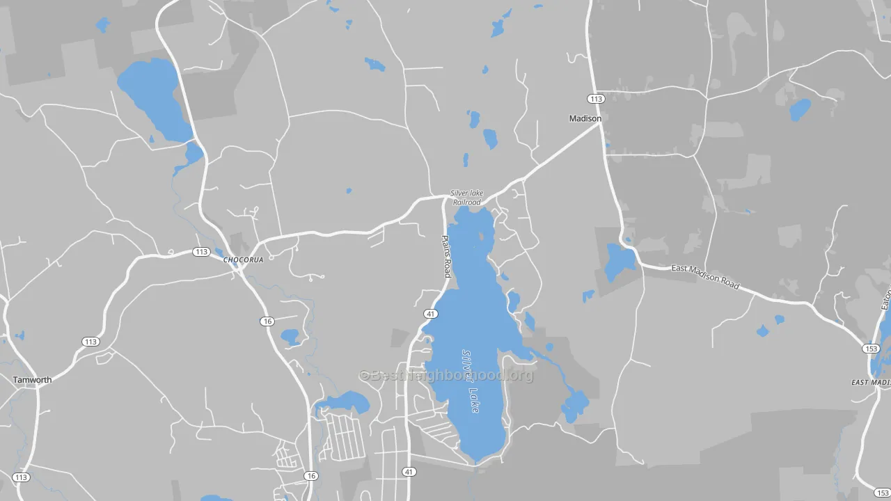 Transit Grade map of Silver Lake, NH