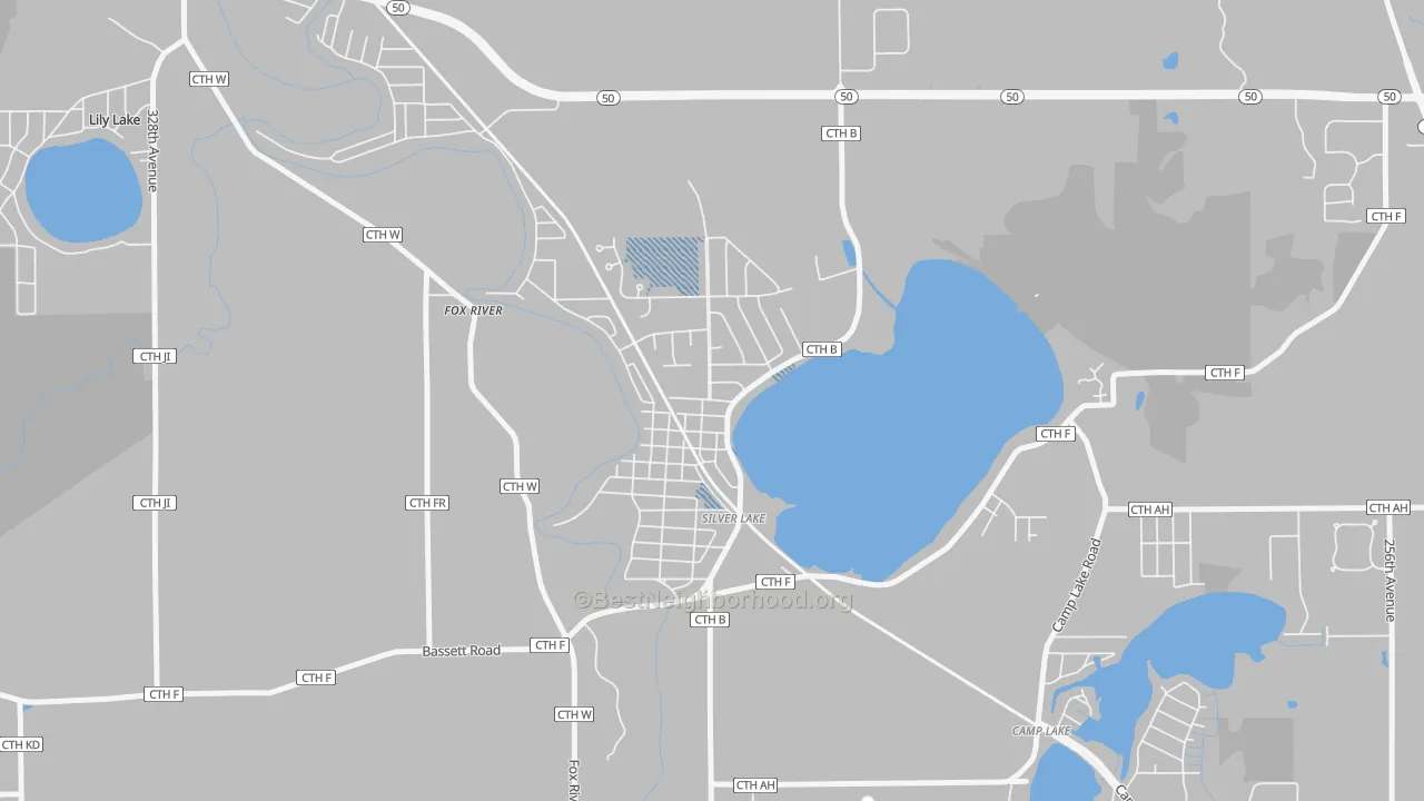 Transit Grade map of Silver Lake, WI