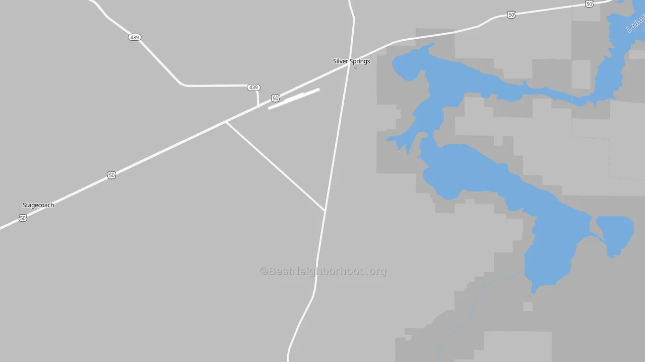Transit Grade map of Silver Springs, NV