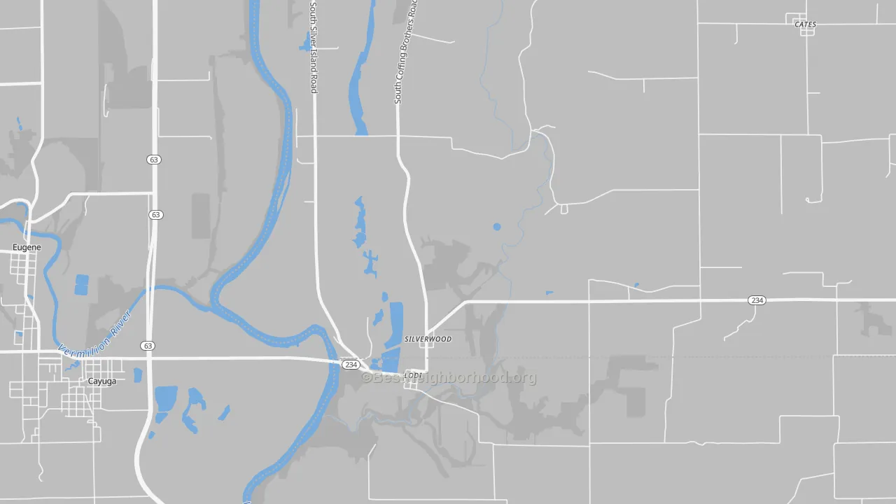 Transit Grade map of Silverwood, IN