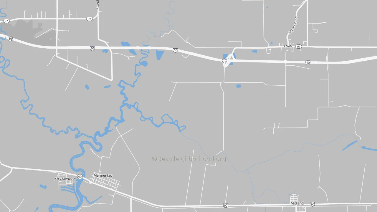 Transit Grade map of Silverwood, LA