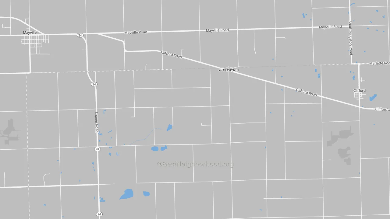 Transit Grade map of Silverwood, MI