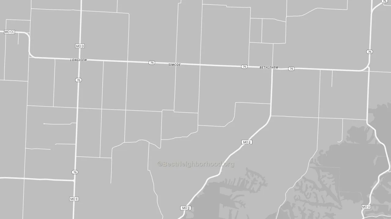 Transit Grade map of Simcoe, MO