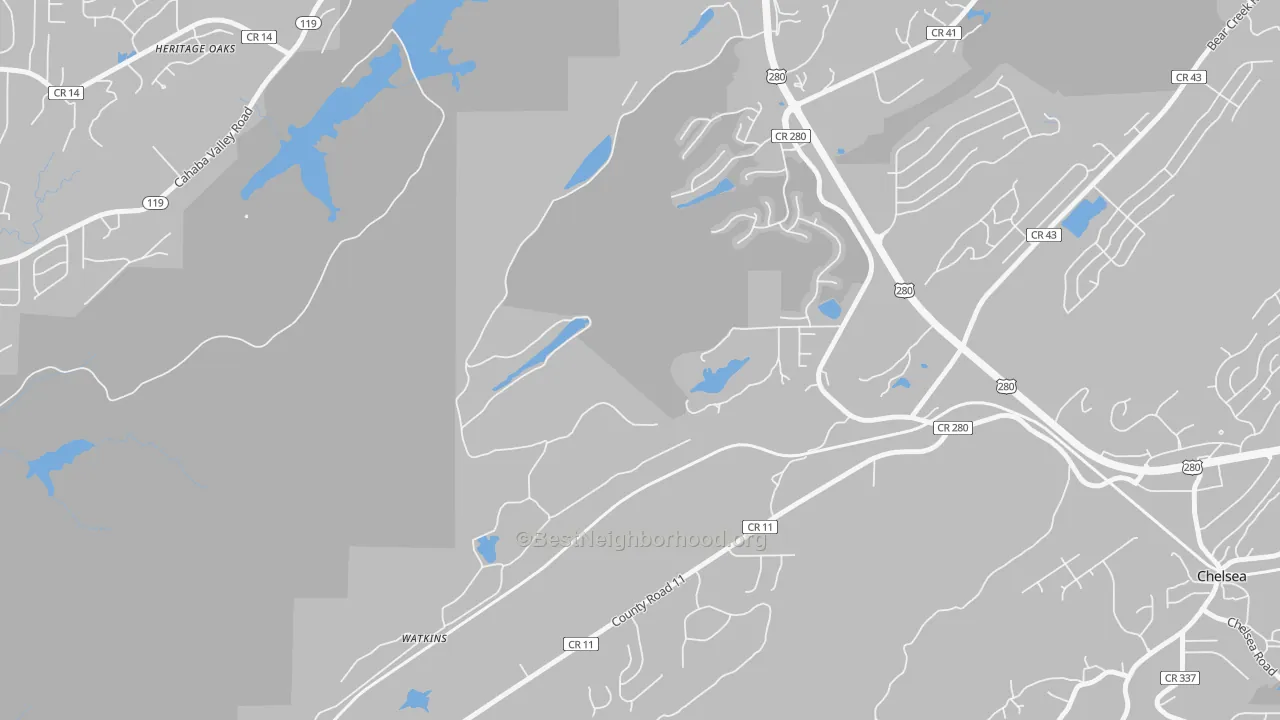 Transit Grade map of Simmsville, AL