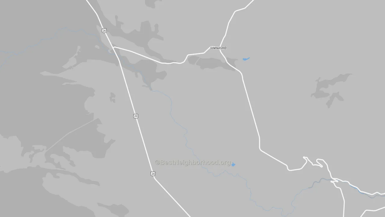 Transit Grade map of Simnasho, OR
