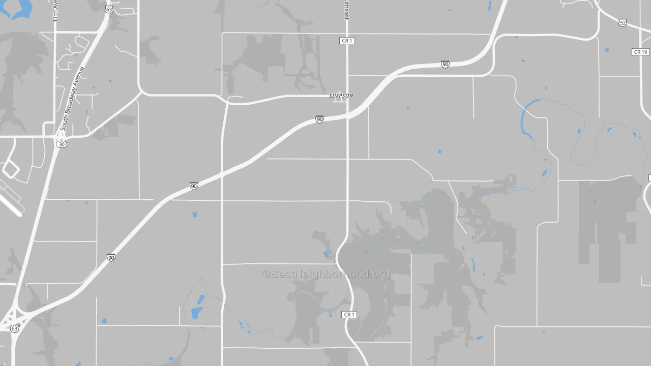 Transit Grade map of Simpson, MN