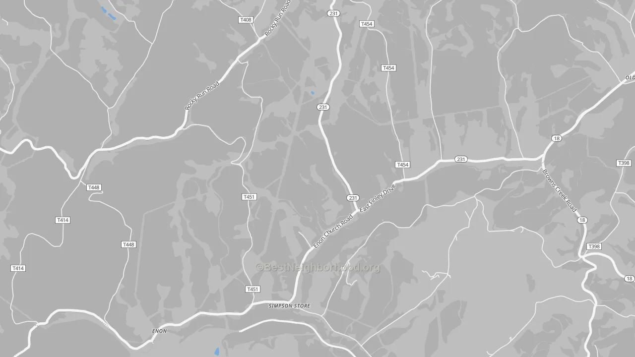 Transit Grade map of Simpson Store, PA