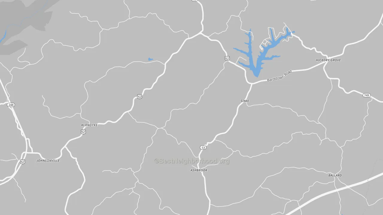 Transit Grade map of Sinai, KY