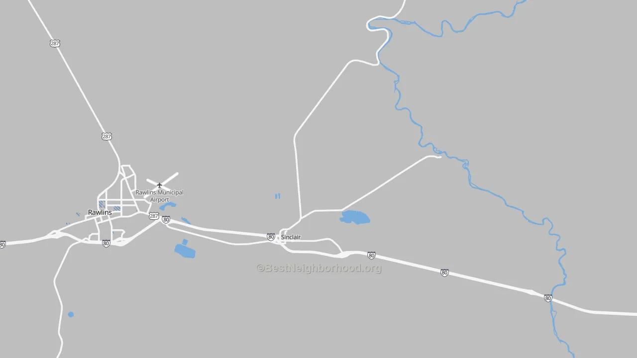 Transit Grade map of Sinclair, WY