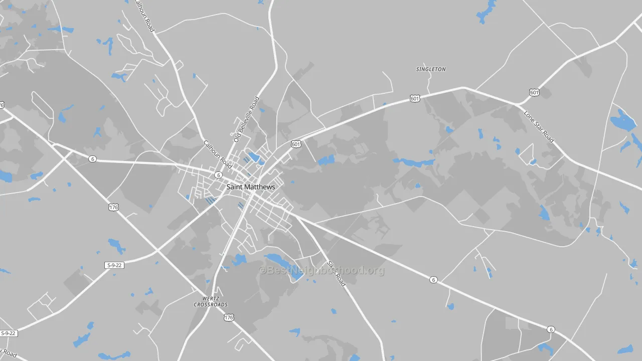 Transit Grade map of Singleton, SC