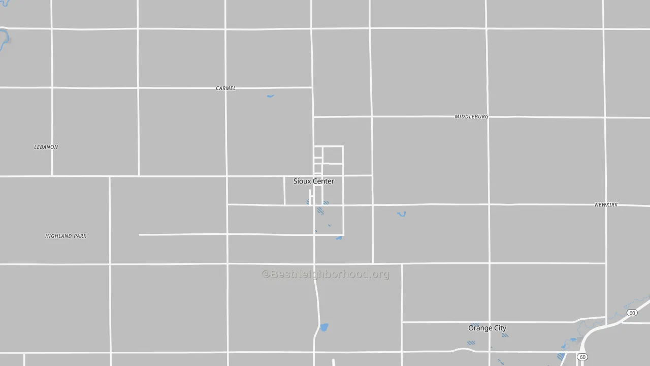 Transit Grade map of Sioux County, IA