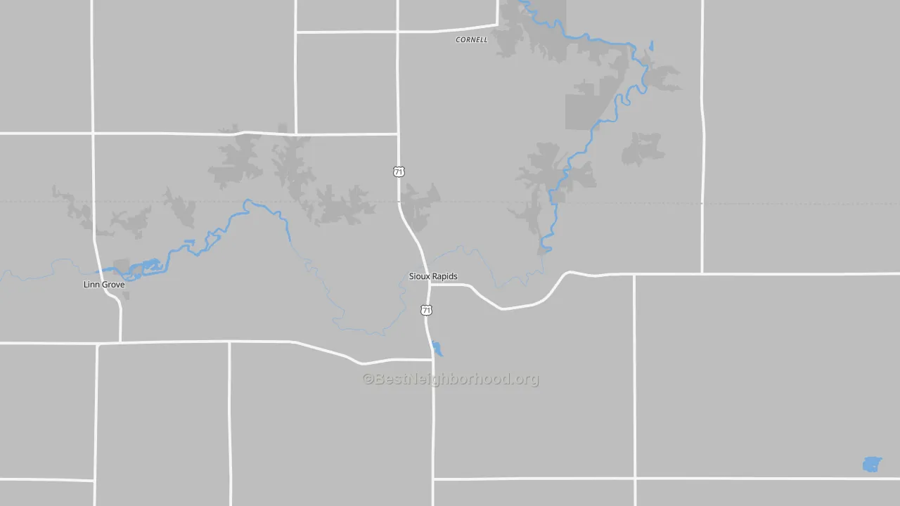 Transit Grade map of Sioux Rapids, IA