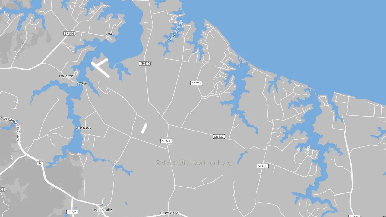 Transit Grade map of Sissons Corner, VA