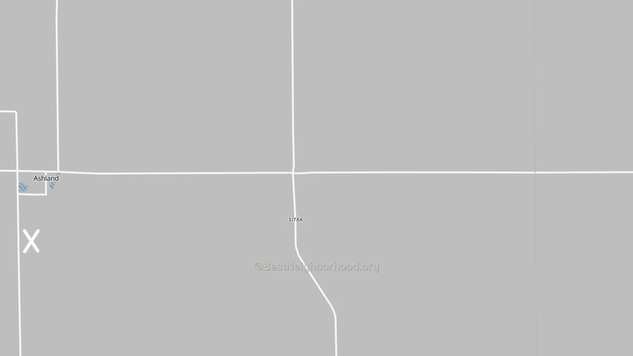 Transit Grade map of Sitka, KS