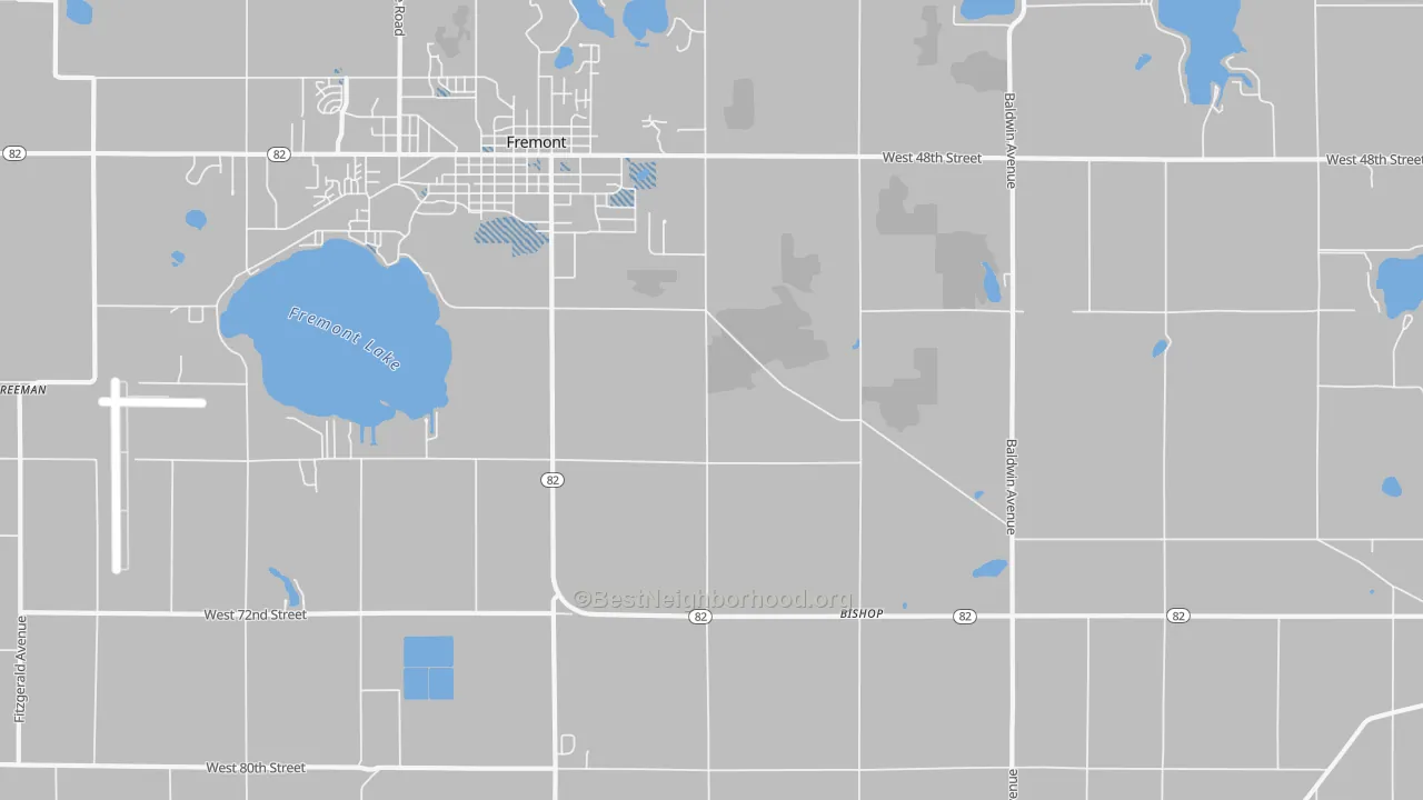 Transit Grade map of Sitka, MI