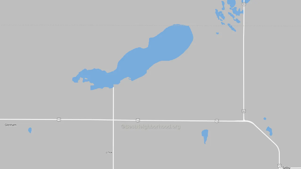 Transit Grade map of Sitka, SD
