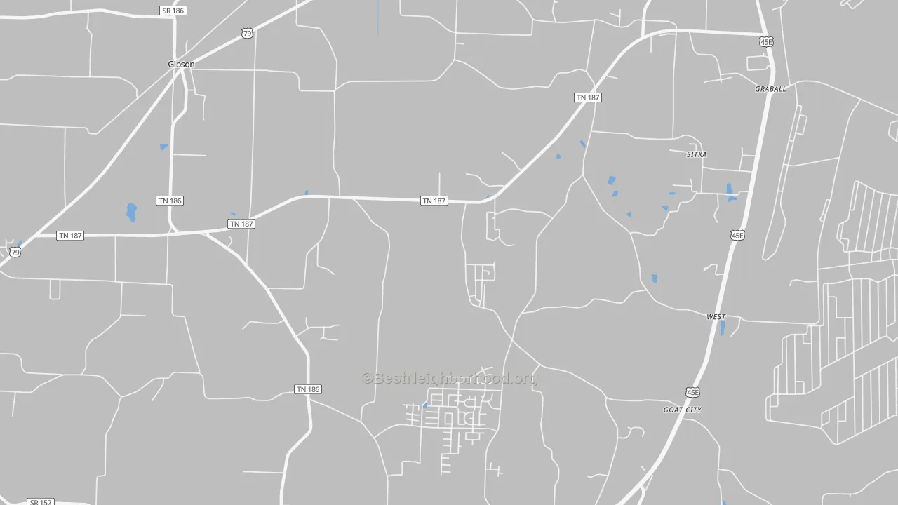 Transit Grade map of Sitka, TN