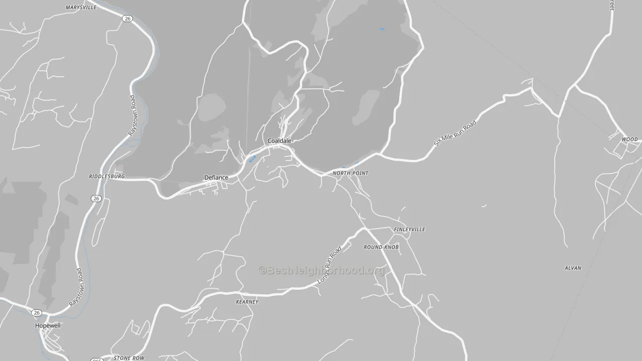 Transit Grade map of Six Mile Run, PA