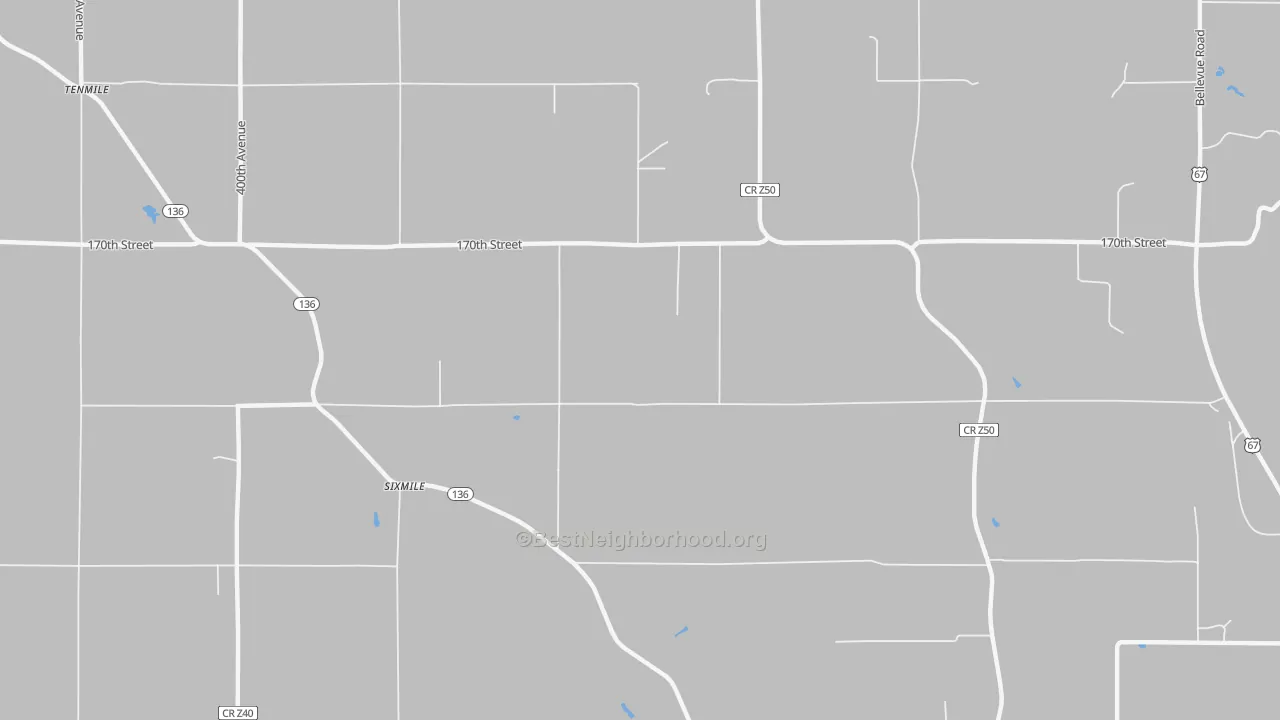 Transit Grade map of Sixmile, IA
