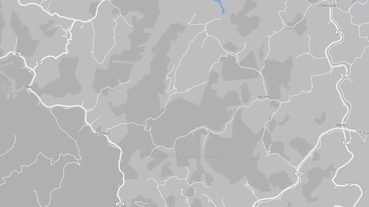 Transit Grade map of Sizerock, KY
