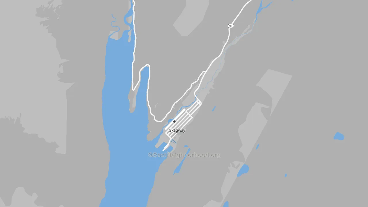Transit Grade map of Skagway Municipality, AK