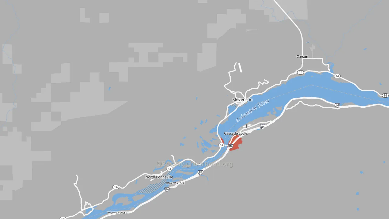 Transit Grade map of Skamania County, WA