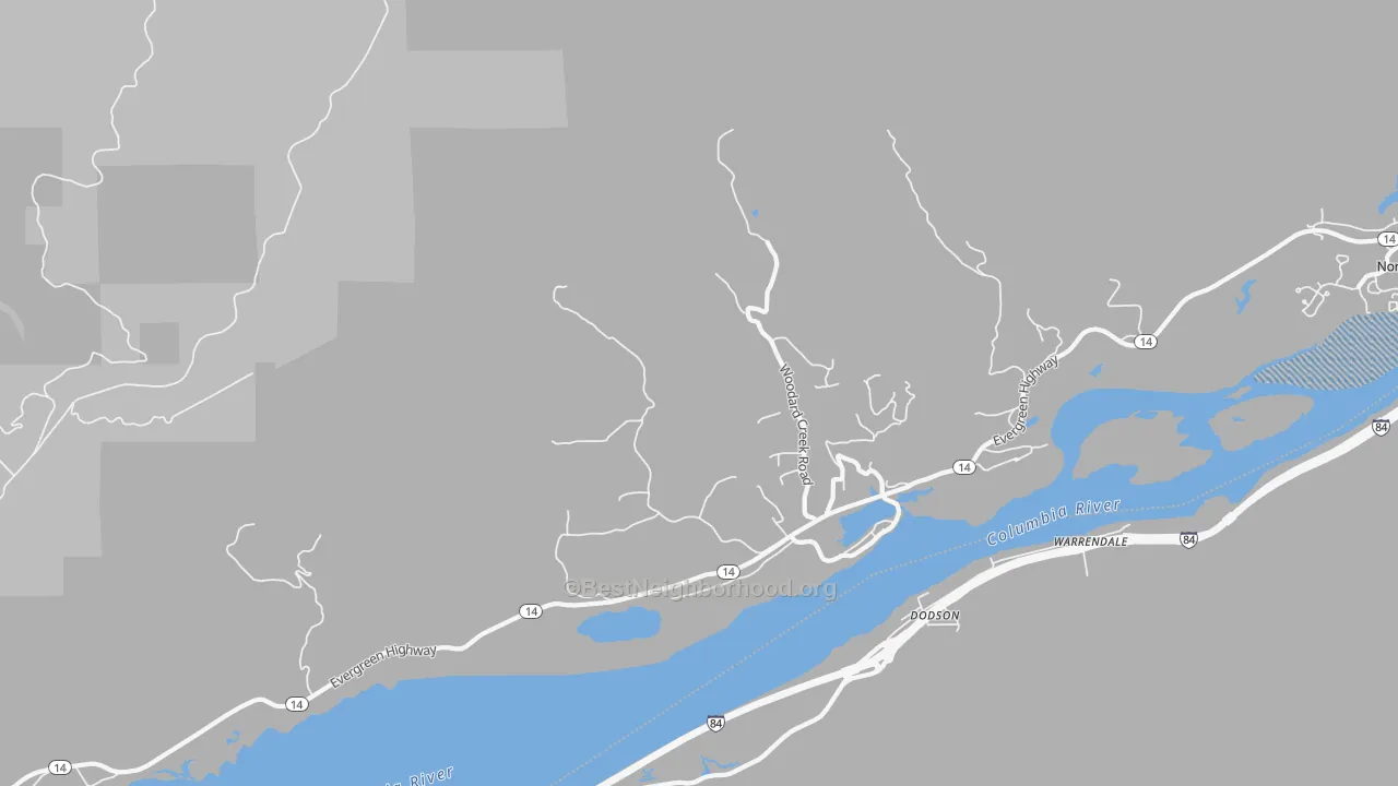 Transit Grade map of Skamania, WA
