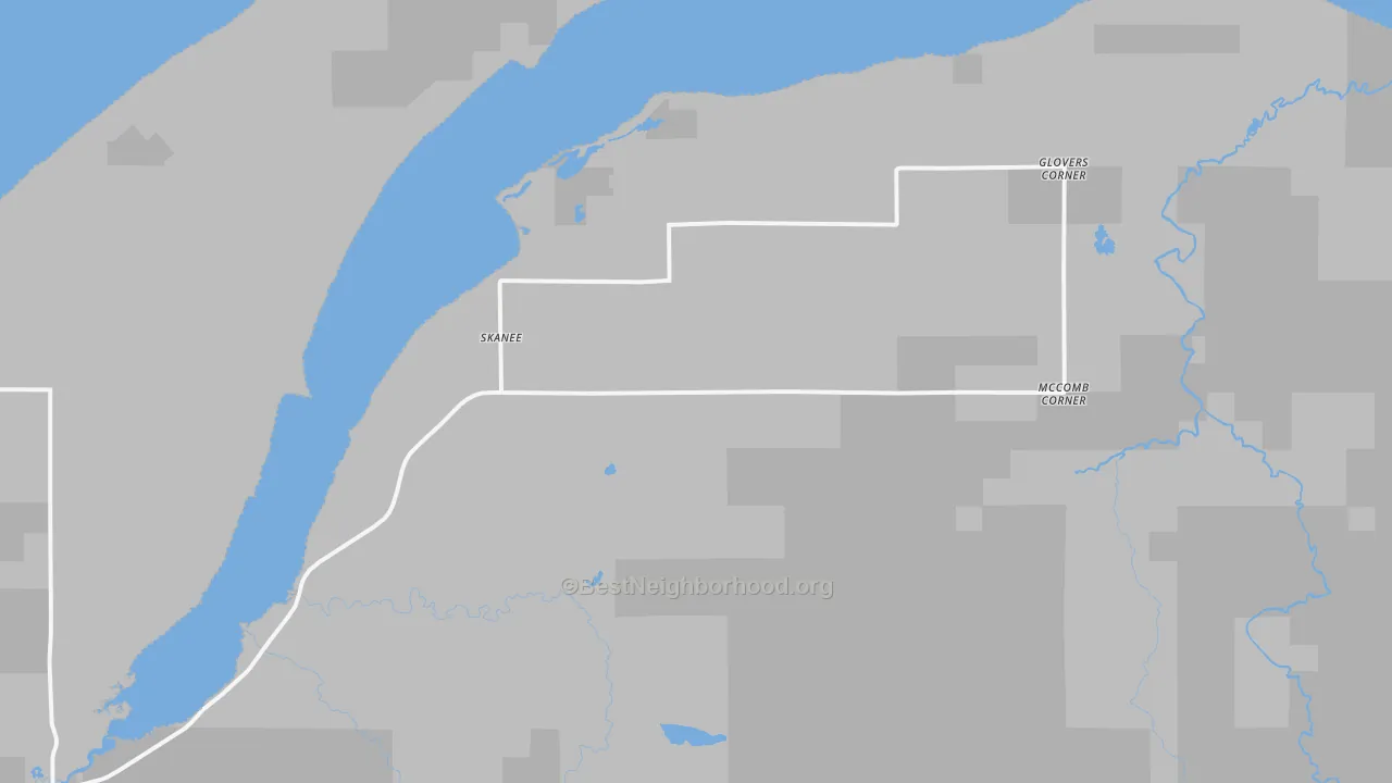 Transit Grade map of Skanee, MI