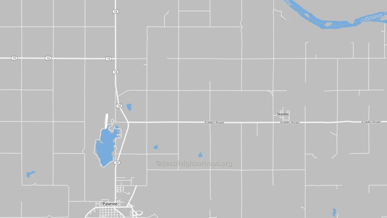 Transit Grade map of Skedee, OK