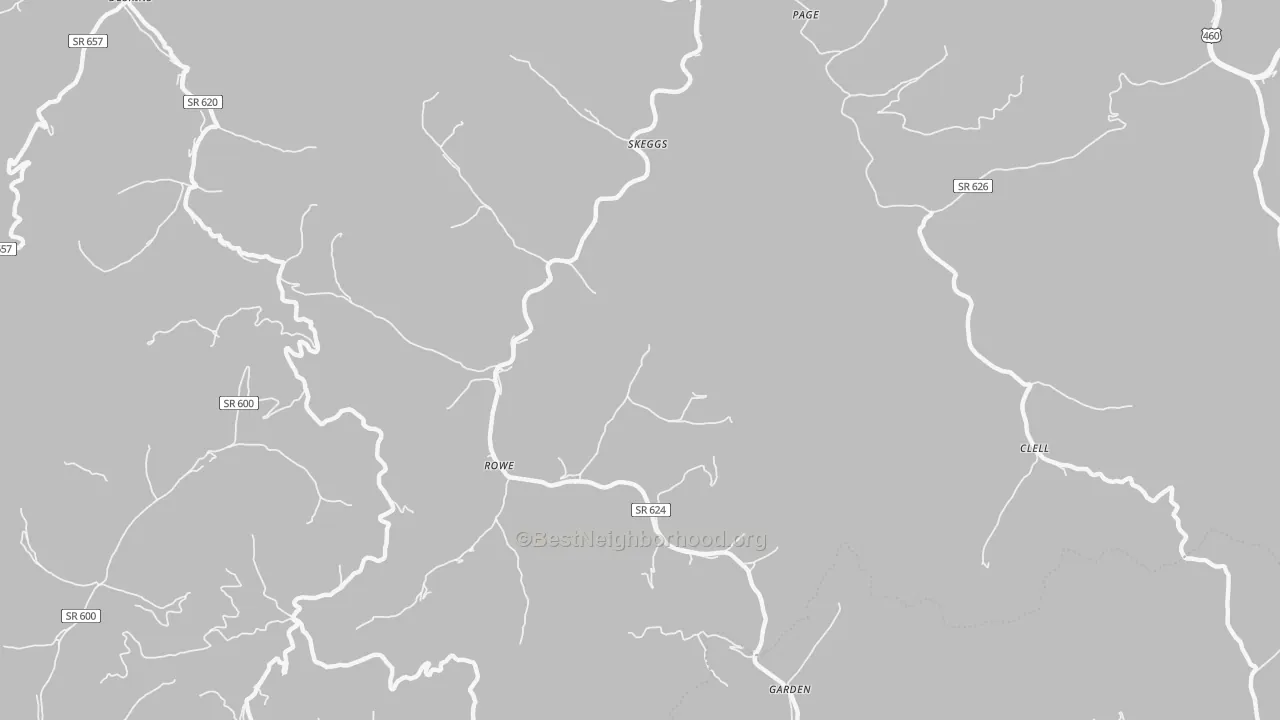 Transit Grade map of Skeggs, VA