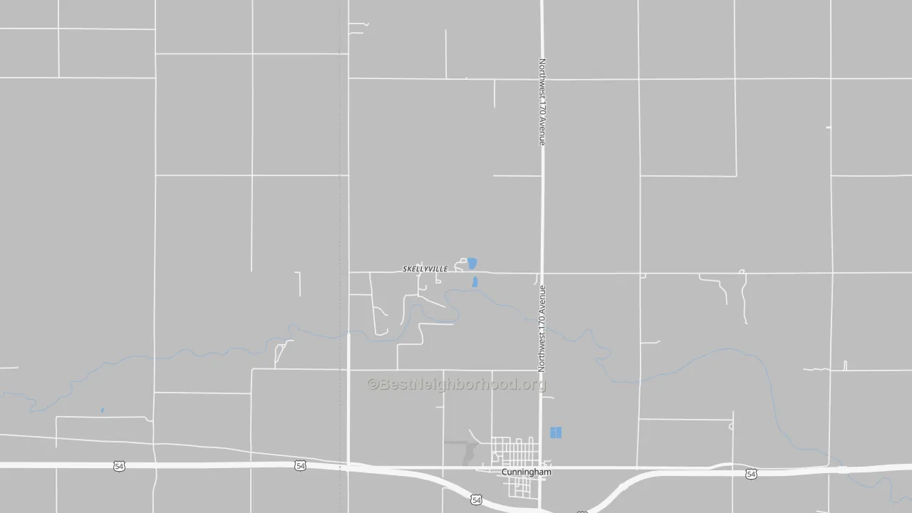Transit Grade map of Skellyville, KS