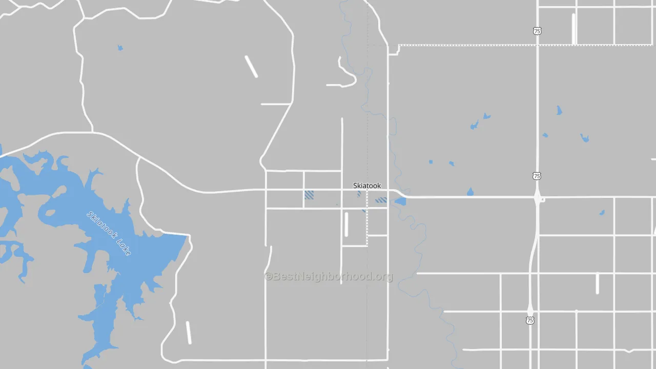 Transit Grade map of Skiatook, OK