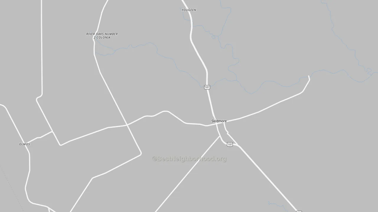 Transit Grade map of Skidmore, TX