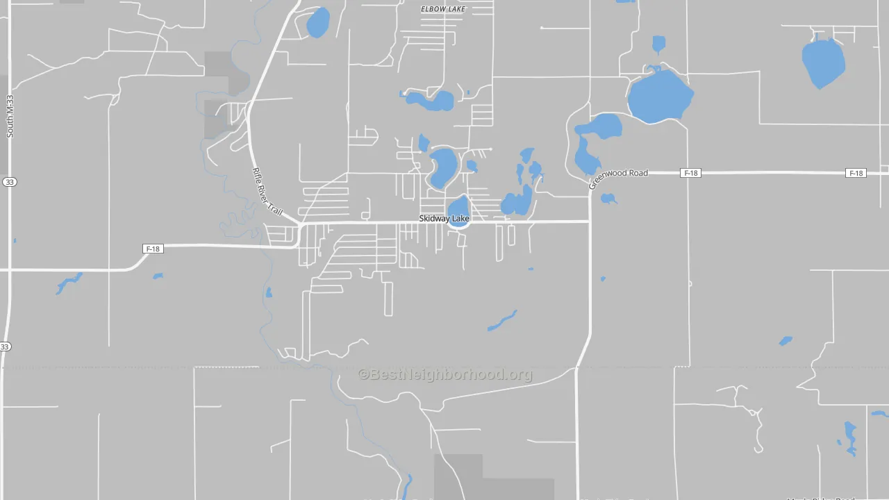 Transit Grade map of Skidway Lake, MI