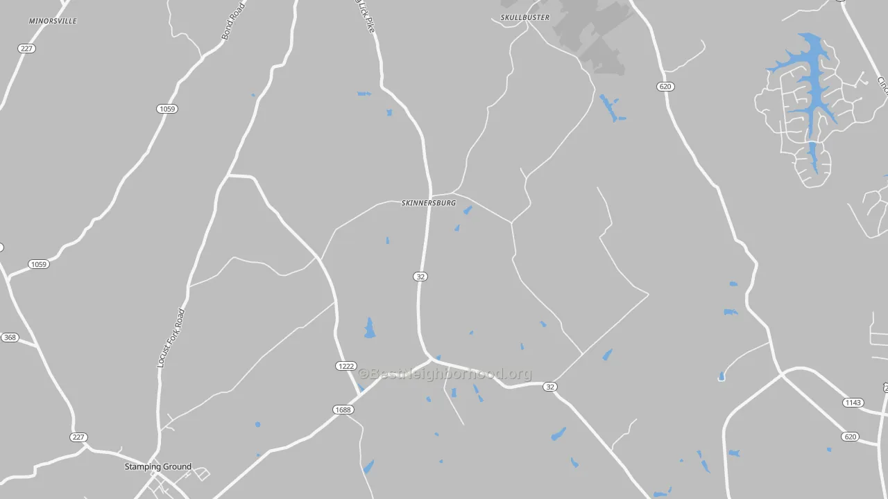 Transit Grade map of Skinnersburg, KY