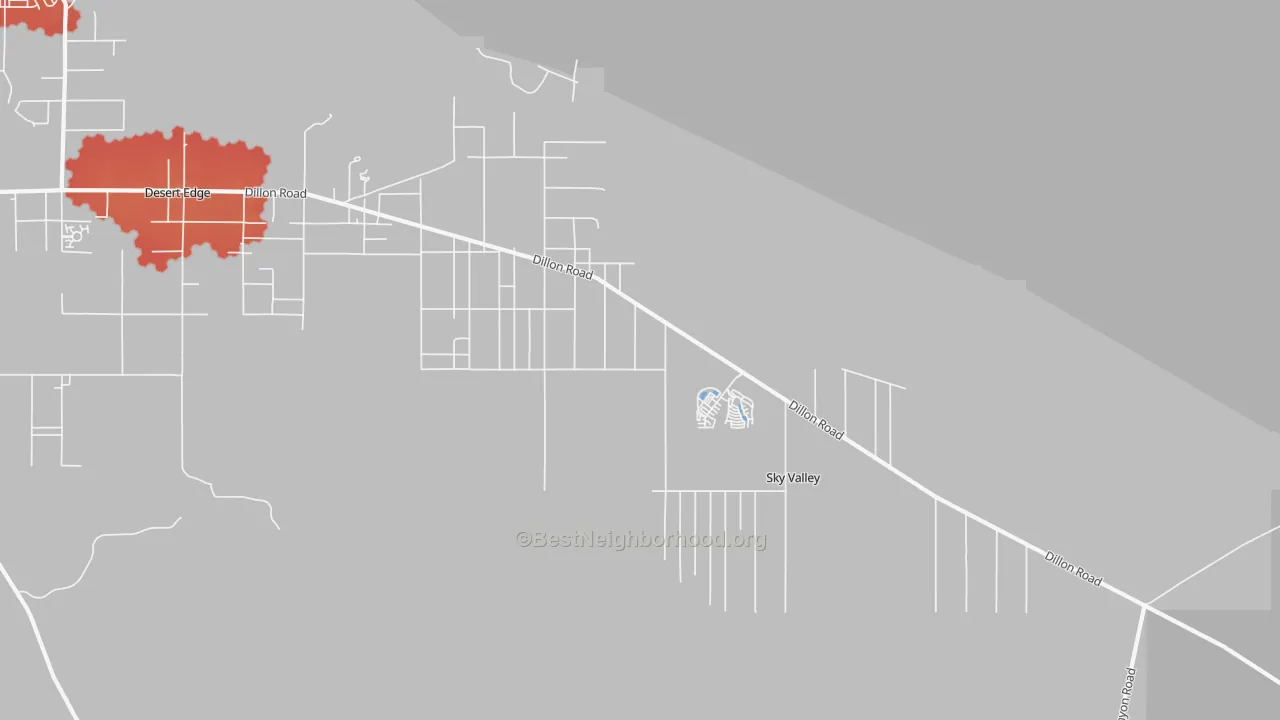 Transit Grade map of Sky Valley, CA