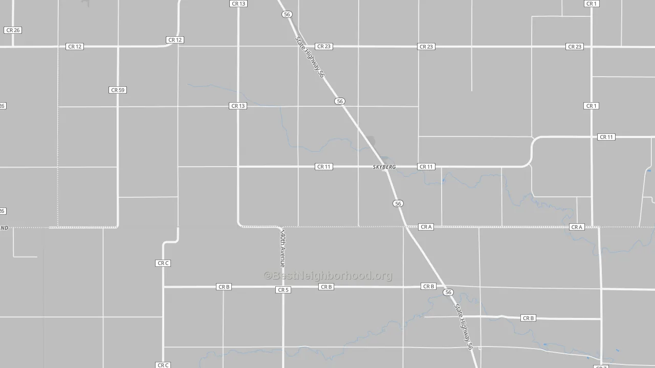 Transit Grade map of Skyburg, MN