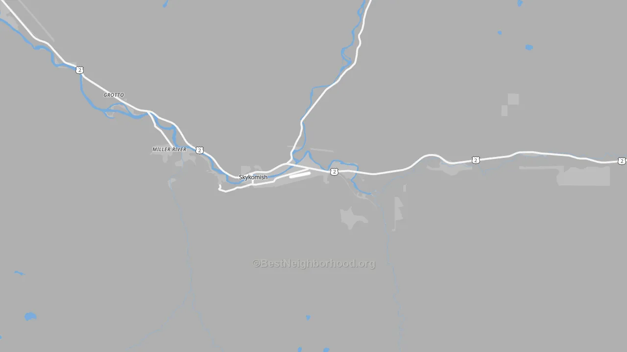 Transit Grade map of Skykomish, WA