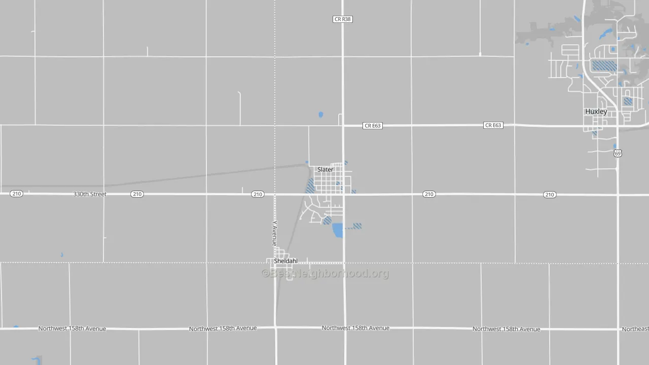 Transit Grade map of Slater, IA